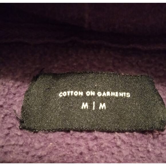 VTG Y2K VANLIFE Purple Hoodie Van On Fire Graphic Retro Humor Streetwear SZ M - Picture 4 of 6